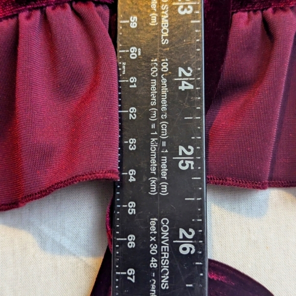 Seventh Avenue Purple Velour Jacket,Studs, Ruffles, Flared Sleeves Large - Picture 2 of 11